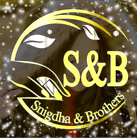 a logo for snigdha & brothers shows a woman in the background