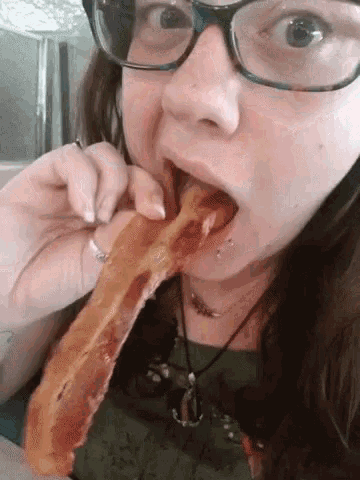 Eating Hungry GIF - Eating Hungry Bacon GIFs