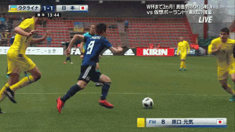 日本代表 サッカー　fifa Kick GIF - Soccer Kick Japan Team GIFs