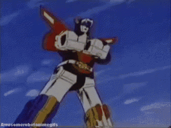 a cartoon of a robot with the letter t on its chest .