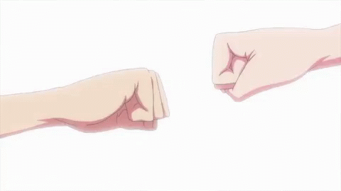 Anime Harukana Receive GIF - Anime Harukana Receive Knuckle Bump GIFs