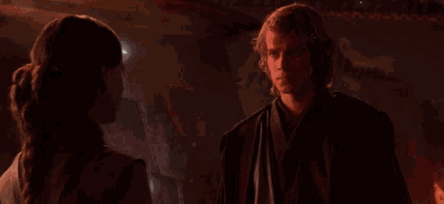 a man talking to a woman with the words i don t want to hear anymore about obi-wan