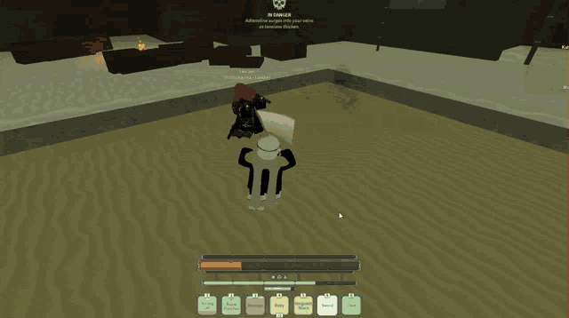 a screenshot of a video game shows a lightning bolt coming out of a hole
