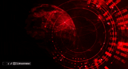 a red background with a white rectangle in the middle of it