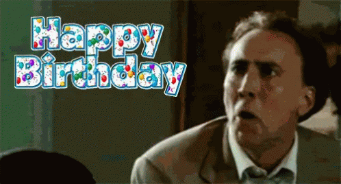 Happy Birthday Nicolas Cage GIF
