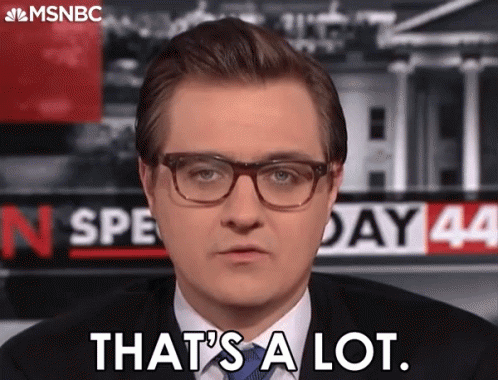 Thats A Lot So Many GIF - Thats A Lot So Many Chris Hayes GIFs
