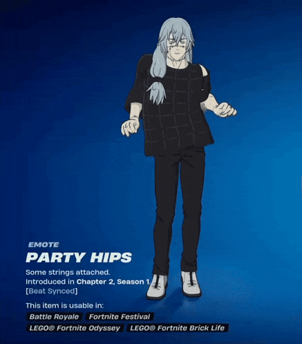a drawing of a person with the word party hips on the top