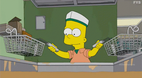 The Simpsons Bart Simpson GIF - The Simpsons Bart Simpson French Fries GIFs