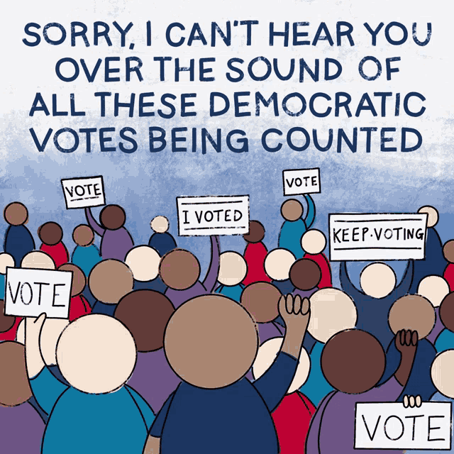 Sorry I Cant Hear You Over The Sound GIF - Sorry I Cant Hear You Over The Sound All These Democratic Votes Being Counted GIFs