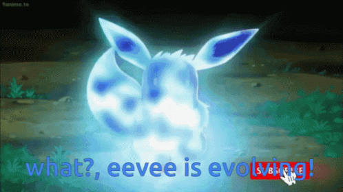Eevee Starts To Evolve Eevee At Night GIF - Eevee Starts To Evolve Eevee At Night Umbreon GIFs
