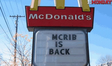Mcrib Mcrib Is Back GIF - Mcrib Mcrib Is Back Mc Donalds GIFs