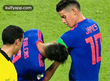 a soccer player with the number 70 on his shirt