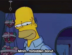 Mmm...Forbidden Donut. GIF - Fobidden Homer Simpson The Simpsons GIFs