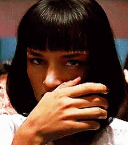 Sniff Pulp Fiction GIF - Sniff Pulp Fiction Urma GIFs