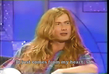 Davey Speaks From The Heart GIF - Megadeth Dave Mustaine Just Comes From My Heart GIFs