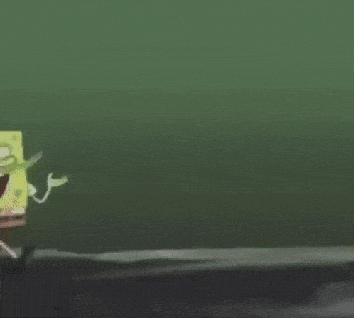 spongebob squarepants and patrick star are dancing together in a video .