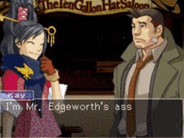 Ace Ass Fetish Ace Attorney GIF - Ace Ass Fetish Ace Attorney Miles Edgeworth GIFs