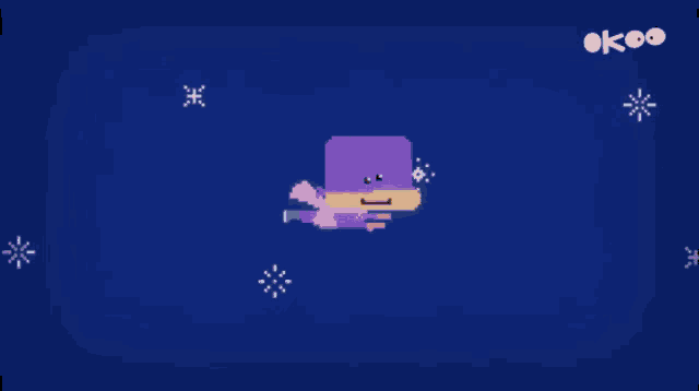 a cartoon drawing of a jester with a purple hat
