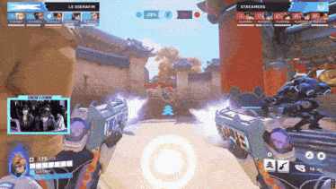 a screenshot of a video game with a streamer named le szerafin