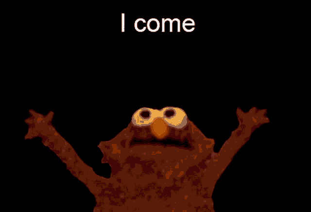 elmo is surrounded by flames and the words cuties