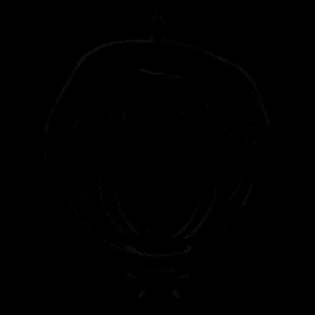 a black and white emblem with a skull in the center