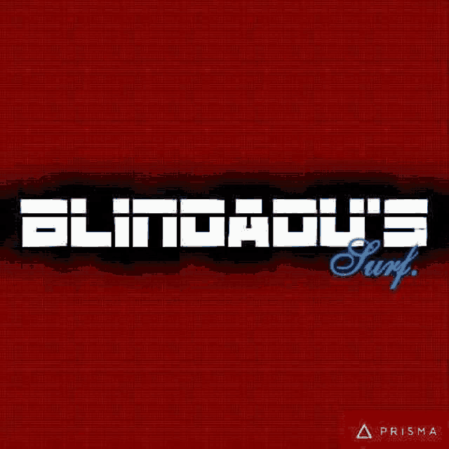 a logo for blindado 's surf on a red background