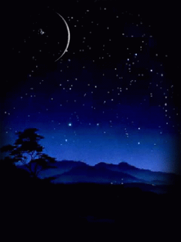 Night Moon GIF - Night Moon Comet GIFs