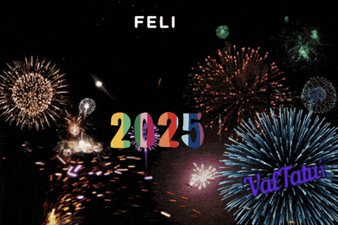 a fireworks display that says feliz ano novo on it