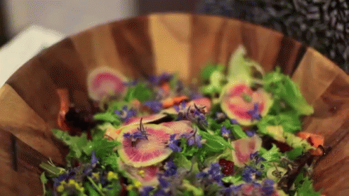 Edible Flower Salad GIF - Edilbleflowers Salad Fresh GIFs