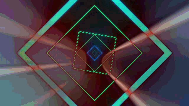 a computer generated image of a tunnel of squares and lines