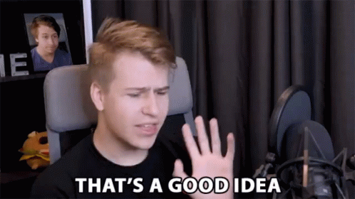 Thats A Good Idea Great Plan GIF - Thats A Good Idea Great Plan Awesome Thought GIFs