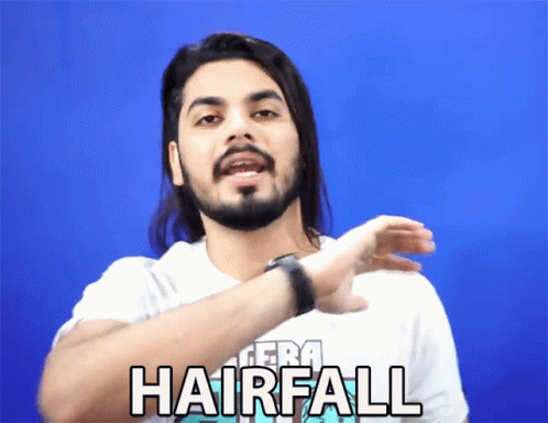 Hairfall Asad Ansari GIF - Hairfall Asad Ansari बालझड़ना GIFs