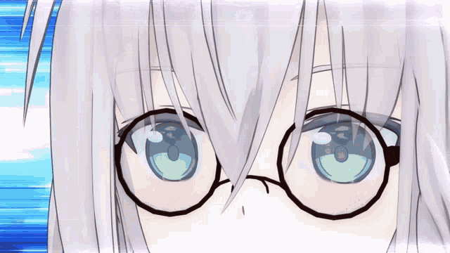 a close up of a girl wearing glasses
