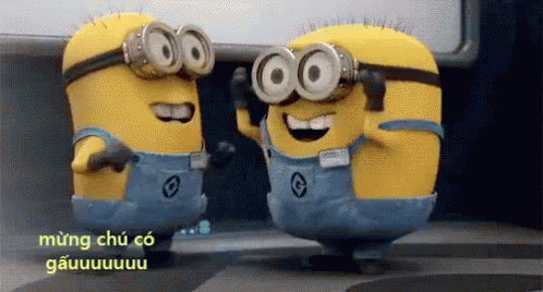 Gấu GIF - Minions Excited Yes GIFs