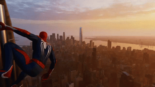 Spider Man Building GIF - Spider Man Building Overlooking GIFs