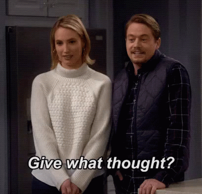 Give What Thought? GIF - Give What Thought Last Man Standing Wait What GIFs