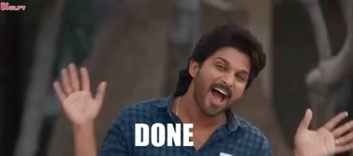 Done Complete GIF - Done Complete Ayipoindhi GIFs