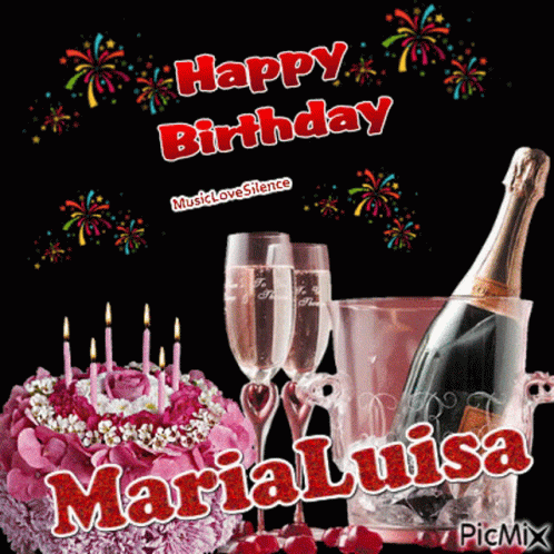 Happy Birthday Maria Luisa GIF - Happy Birthday Maria Luisa Birthday GIFs