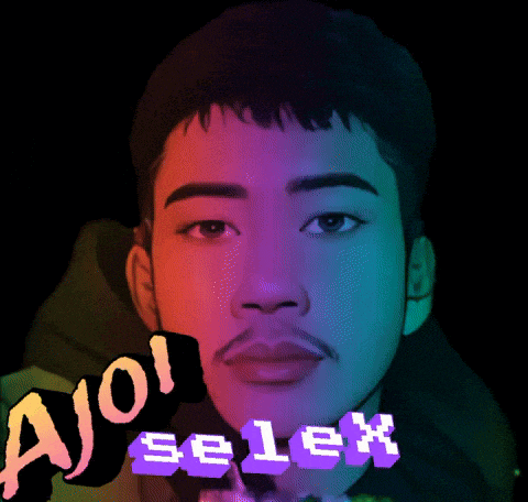 a cartoon drawing of a man with the name selex on it