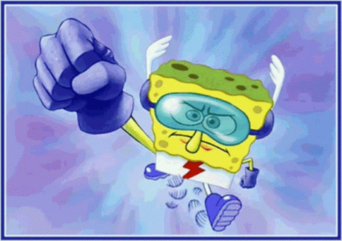 Fist Spongebob GIF - Fist Spongebob Running GIFs