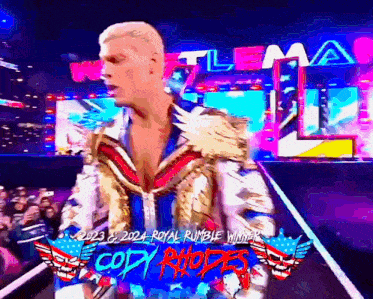 Cody Rhodes Entrance GIF - Cody Rhodes Entrance Wrestlemania 40 GIFs
