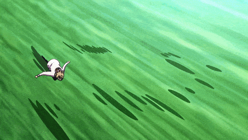a person laying on their back in the grass