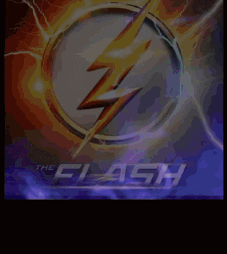 a sign that says the flash with a lightning bolt on it
