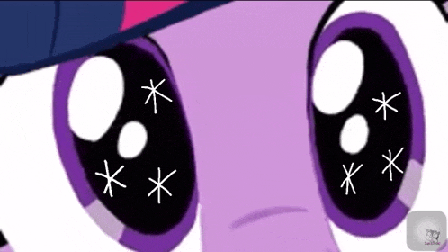 a close up of twilight sparkle 's eyes from my little pony friendship is magic