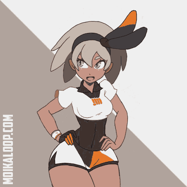 a drawing of a girl with the website mokaloop.com in the bottom right corner