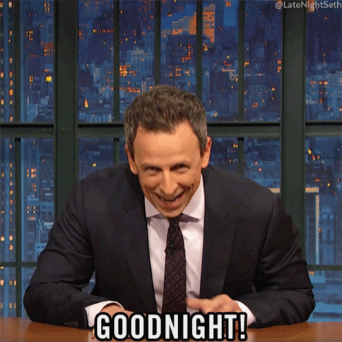 Goodnight Seth Meyers GIF - Goodnight Seth Meyers Late Night With Seth Meyers GIFs