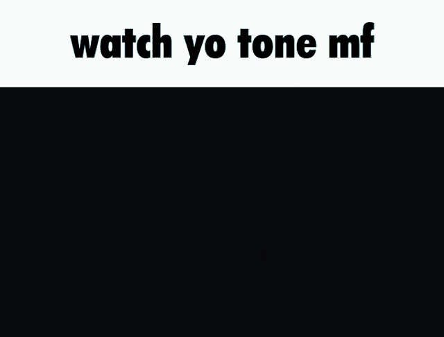 a picture of a shark with the words " watch yo tone mf " below it