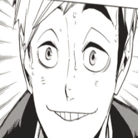 a black and white drawing of a person 's face with a surprised look on their face .