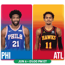 the philadelphia hawks and the atl hawks are playing on june 6