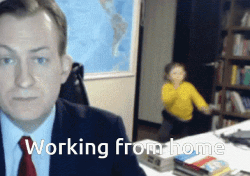 Working From Home Funny GIF - Working From Home Funny Kid GIFs